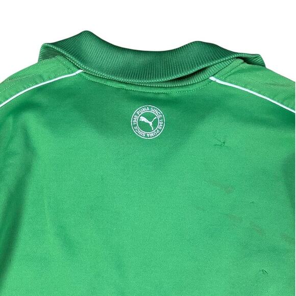 Puma Pin Striped Green Track Jacket - Picture 4 of 5